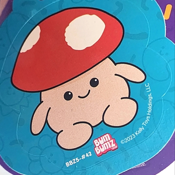 STAN 🍄 Mushroom Veggie Mini Bum Bumz Root Series by Kelly Toy ☆》NWT《☆ - Picture 8 of 10